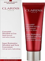 Фото Clarins концентрат для шиї і зони декольте Super Restorative Decollete and Neck Concentrate 75 мл