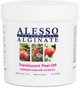 Фото Alesso Professionnel Translucent Alginate Peel-Off маска для обличчя альгінатна з червоними ягодами 200 г