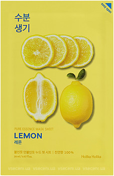 Фото Holika Holika Pure Essence Mask Sheet маска тканинна Lemon