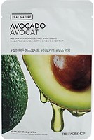 Фото The Face Shop Real Nature Mask Sheet Avocado маска-серветка для обличчя з екстрактом авокадо 20 г