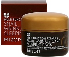 Фото Mizon Snail Wrinkle Care Sleeping Pack нічна антивікова маска з фільтратом равликового слизу 80 мл