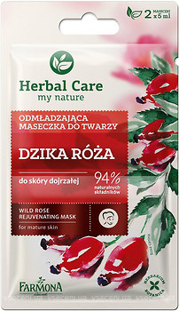 Фото Farmona Herbal Care Wild Rose Rejuvenating Mask омолоджуюча маска для обличчя Шипшина 10 мл