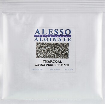 Фото Alesso Professionnel Charcoal Detox Peel-Off Mask очищающая маска для лица для стрессовой кожи 25 г