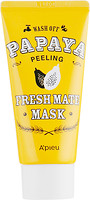 Фото A'pieu Fresh Mate Mask очищающая осветляющая пилинг-маска папайя 50 мл