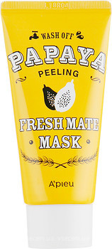 Фото A'pieu Fresh Mate Mask очищаюча освітлююча пілінг-маска папайя 50 мл
