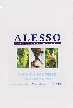 Фото Alesso Professionnel Instant Face Mask протизапальна розчинна маска Свіжі трави (сашетка) 8 мл