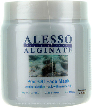 Фото Alesso Professionnel Alginate Peel-Off Face Mask ремінералізуюча альгінатна маска з морським мулом 200 г