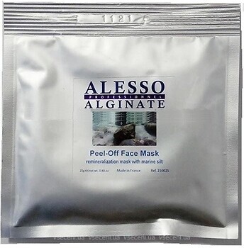 Фото Alesso Professionnel Alginate Peel-Off Face Mask ремінералізуюча альгінатна маска з морським мулом 25 г