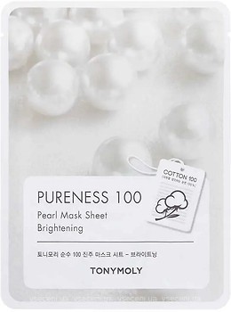 Фото Tony Moly Pureness 100 Pearl Mask Sheet тканинна маска Перли 21 мл