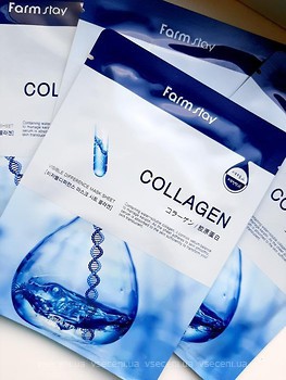 Фото FarmStay Visible Difference Mask Sheet Collagen тканинна маска 25 г