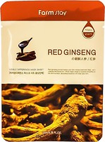 Фото FarmStay Visible Difference Mask Sheet Red Ginseng тканинна маска 25 г