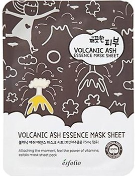 Фото Esfolio Pure Skin Volcanic Ash Essence Mask Sheet тканинна маска з вулканічним попелом 25 мл