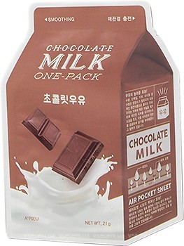 Фото A'pieu Chocolate Smoothing Milk One-Pack тканевая маска для лица 21 г