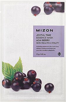 Фото Mizon Joyful Time Essence Acai Berry Mask тканинна маска для обличчя 23 г