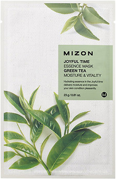 Фото Mizon Joyful Time Essence Green Tea Mask тканинна маска для обличчя 23 г