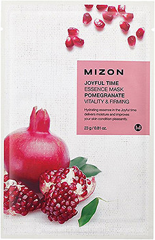 Фото Mizon Joyful Time Essence Pomegranate Mask тканинна маска для обличчя 23 г