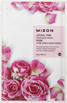 Фото Mizon Joyful Time Essence Rose Mask тканевая маска для лица 23 г