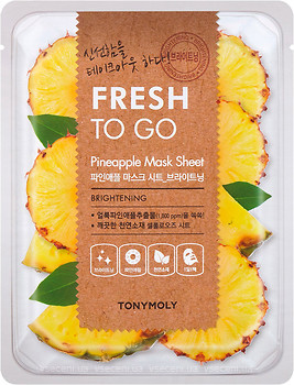 Фото Tony Moly Fresh To Go Mask Sheet Pineapple тканевая маска для лица с экстрактом ананаса 22 г