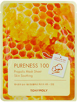 Фото Tony Moly Pureness 100 Propolis Mask Sheet тканинна маска з прополісом 21 мл