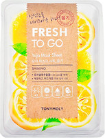 Фото Tony Moly Fresh To Go Mask Sheet Yuja тканинна маска з цитрусом юдзу для сяйва шкіри 25 г