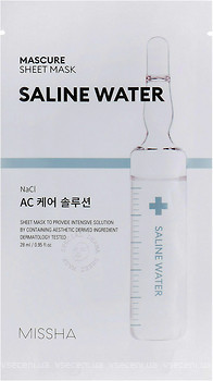 Фото Missha Mascure AC Care Solution Sheet Mask Saline Water тканинна маска з екстрактом солоної води 28 мл