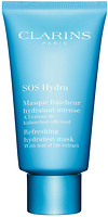Фото Clarins SOS Hydra Refreshing Hydration Mask зволожуюча маска з екстрактом каланхое 75 мл