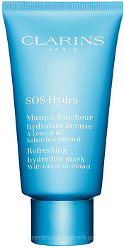 Фото Clarins SOS Hydra Refreshing Hydration Mask увлажняющая маска с экстрактом каланхоэ 75 мл