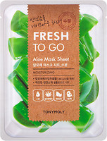 Фото Tony Moly Fresh To Go Mask Sheet Aloe зволожуюча тканинна маска для обличчя з алое 22 г