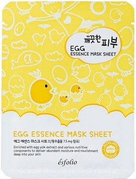 Фото Esfolio Pure Skin Egg Essence Mask Sheet тканинна маска яєчна 25 мл