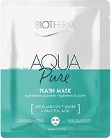 Фото Biotherm Aqua Pure Flash Mask тканинна маска для очищення шкіри обличчя 1 шт