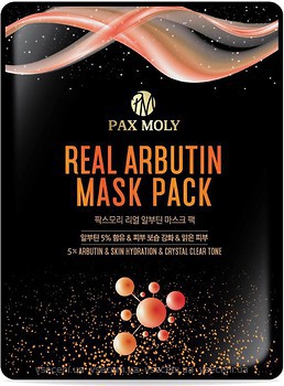 Фото Pax Moly Real Arbutin Mask Pack маска тканинна з арбутином 25 мл