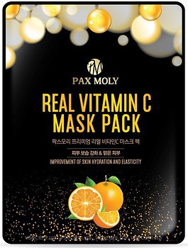 Фото Pax Moly Real Vitamin C Mask Pack маска тканинна для обличчя з вітаміном C 25 мл