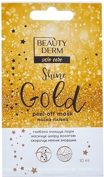 Фото Beauty Derm маска-плівка для обличчя Skin Care Peel-off mask Gold Shine 10 мл