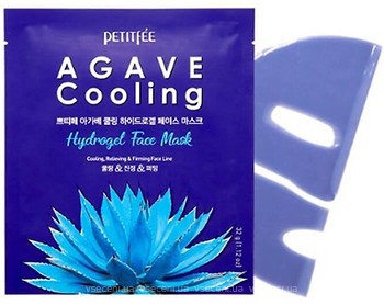 Фото Petitfee гідрогелева маска для обличчя Hydrogel Face Mask Agave Cooling Охолоджуюча з екстрактом агави 32 г