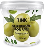 Фото Tink альгинатная маска для лица Super Food For Face Alginate Mask с детокс эффектом Оливка 15 г