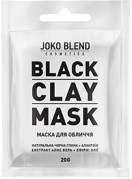 Фото Joko Blend глиняна маска для обличчя Clay Mask Black Чорна 20 г
