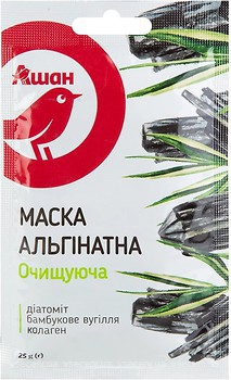 Фото Ашан альгінатна маска для обличчя Очищаюча 25 г
