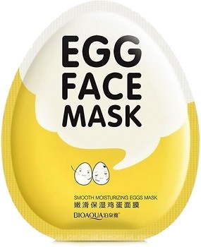 Фото Bioaqua тканевая маска для лица Face Care Egg Face Mask с экстрактом яичного желтка 30 г