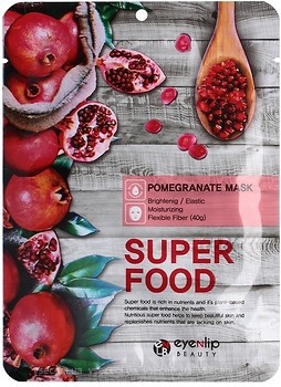 Фото Eyenlip тканинна маска для обличчя Super Food Pomergranate Mask Гранат 23 мл