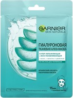 Фото Garnier тканинна маска для обличчя Skin Naturals Гіалуронова алое-маска 28 г