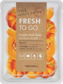 Фото Tony Moly тканинна маска для обличчя Fresh To Go Mask Pumpkin Mask Sheet з екстрактом гарбуза 25 г