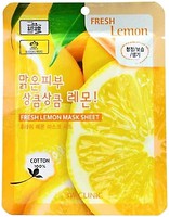 Фото 3W Clinic тканинна маска для обличчя Fresh Lemon Mask Sheet з екстрактом лимона 23 г