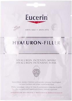 Фото Eucerin тканевая маска для лица Hyaluron-Filler Hyaluron Intensive Mask с гиалуроновой кислотой 1 шт