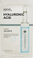 Фото Missha тканинна маска для обличчя Mascure Sheet Mask Hyaluronic Acid Зволожуюча з гіалуронової кислотою 28 мл