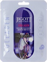 Фото Jigott тканинна маска для обличчя Real Ampoule Mask Collagen з колагеном 27 мл