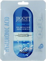 Фото Jigott тканинна маска для обличчя Real Ampoule Mask Hyaluronic з гіалуроновою кислотою 27 мл