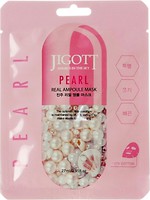 Фото Jigott тканинна маска для обличчя Real Ampoule Mask Pearl з екстрактом перлів 27 мл