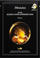 Фото JMsolution тканевая маска для лица Active Golden Caviar Nourishing Mask Prime с золотом и икрой 30 мл