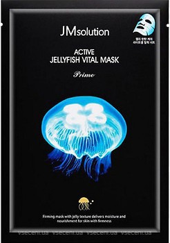Фото JMsolution тканевая маска для лица Active Jellyfish Vital Mask Prime с экстрактом медузы 30 мл