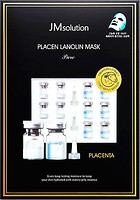Фото JMsolution тканинна маска для обличчя Placen Lanolin Mask з білками плаценти і ланоліном 30 мл